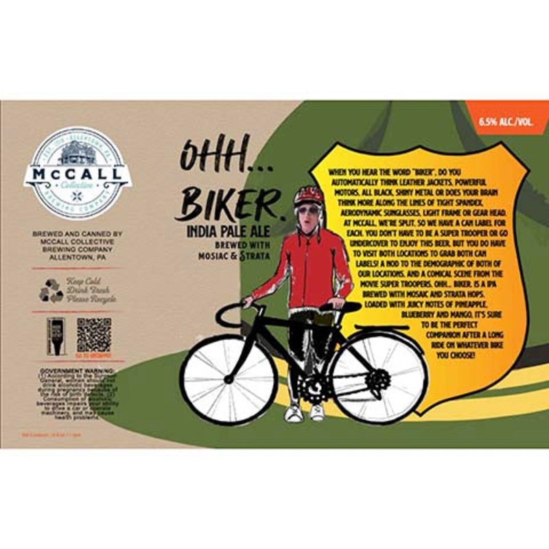 McCall Ohh… Biker IPA 16OZ SINGLE CAN