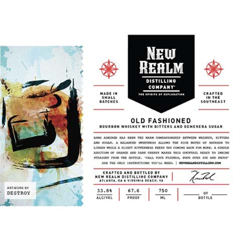 New Realm Old Fashioned Bourbon Whiskey 750ML BTL