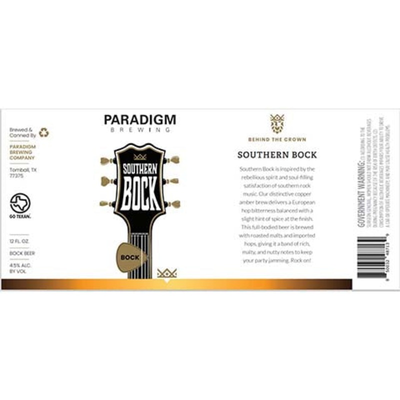 Paradigm Southern Bock 12OZ SINGLE CAN