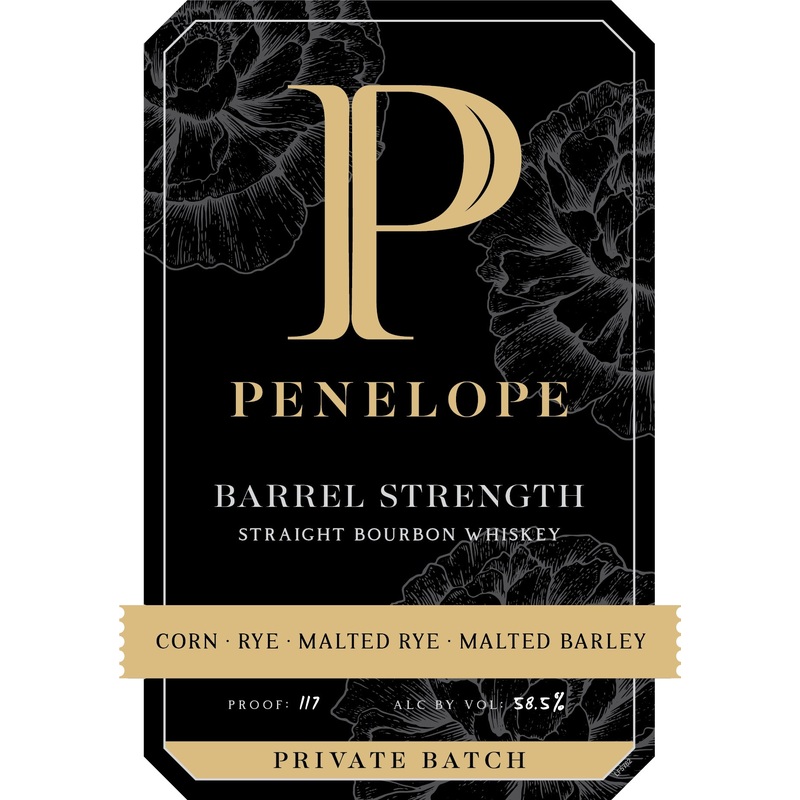 Penelope Bourbon Barrel Strength Private Batch 5 Year Straight Bourbon Whiskey