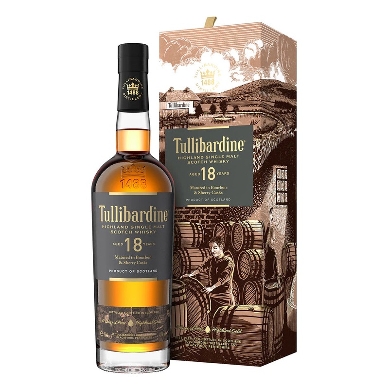 TULLIBARDINE 18YR HIGHLAND SINGLE MALT SCOTCH WHISKY 750ML @ Red Deer [1055232] 750 ml