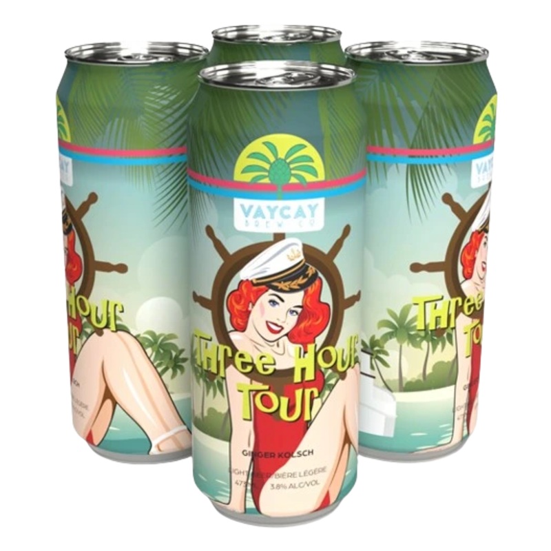 VAYCAY 3-HR TOUR GINGER KOLSCH 473ML 4PK CAN @ St. Albert [1049363] 1892 ml