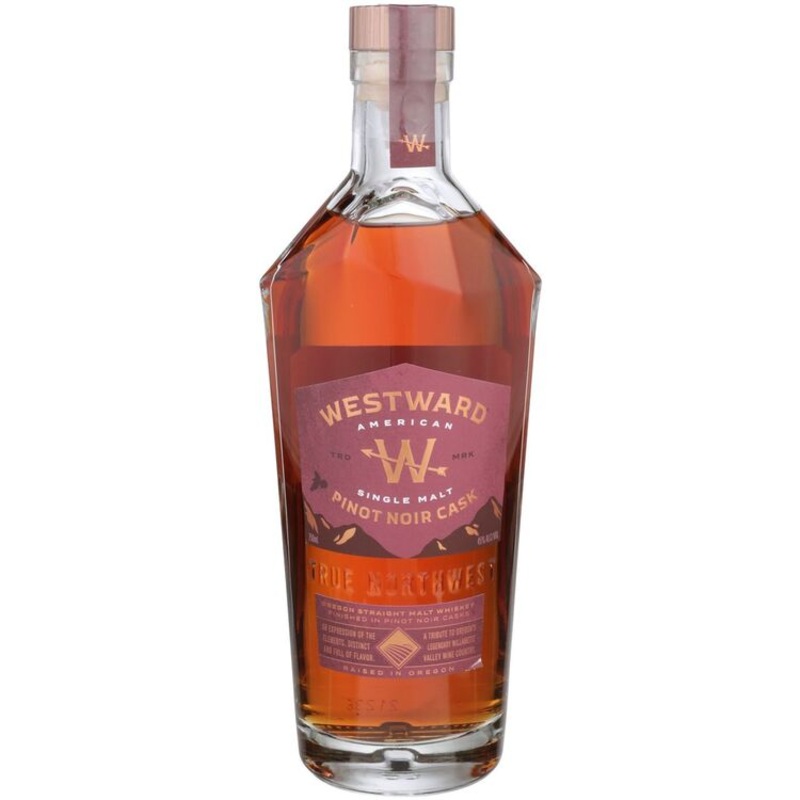 WESTWARD AMERICAN SINGLE MALT WHISKEY PINOT NOIR CASK 90 750ML 750ML