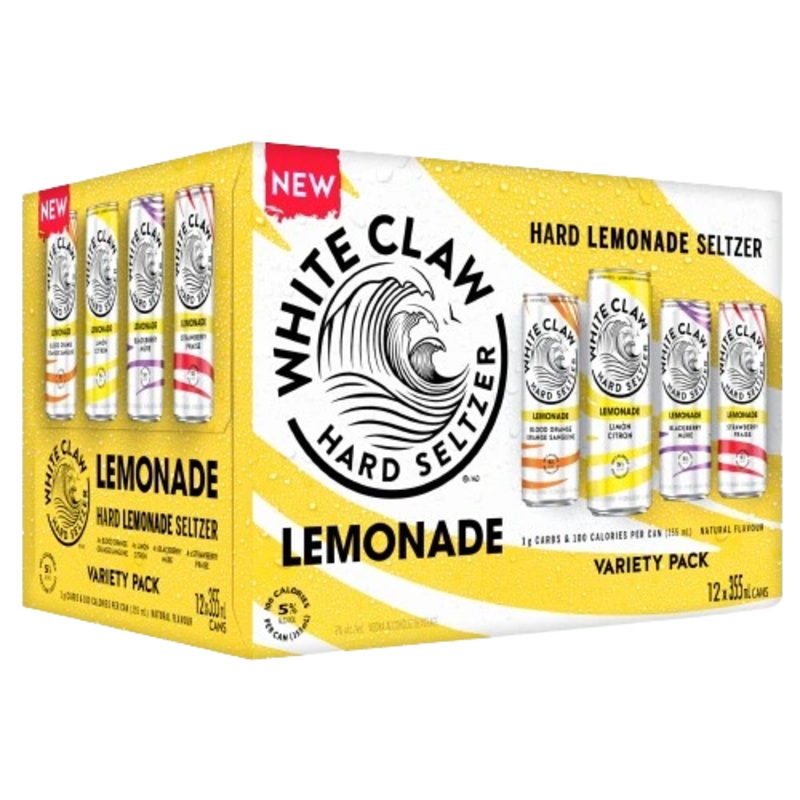 WHITE CLAW HARD SELTZER LEMONADE MIX PACK 355ML 12PK CAN @ St. Albert [1052143] 4260 ml