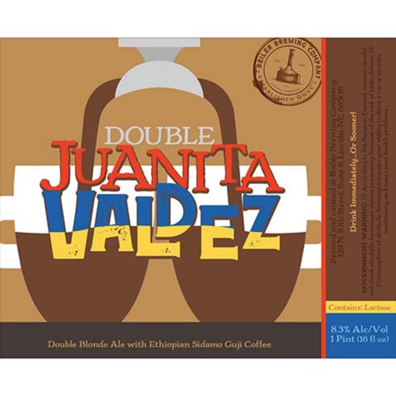 Boiler Double Juanita Valdez Double Blonde Ale 16OZ SINGLE CAN
