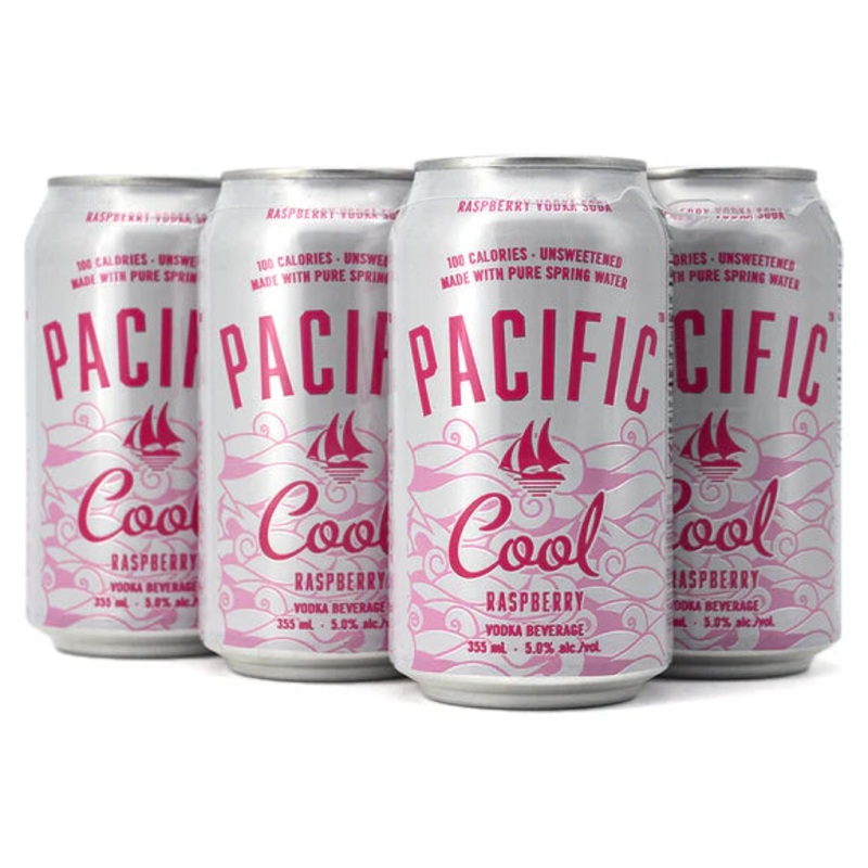 PACIFIC COOL RASPBERRY VODKA SODA 355ML 6PK CAN @ Kelowna [1029285] 2130 ml