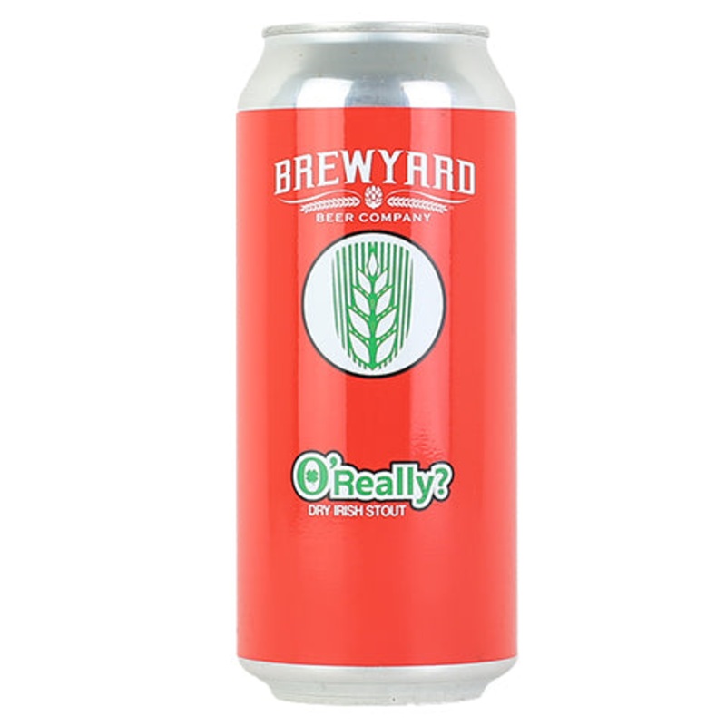 Brewyard O’Really? Dry Irish Stout 16OZ SINGLE CAN