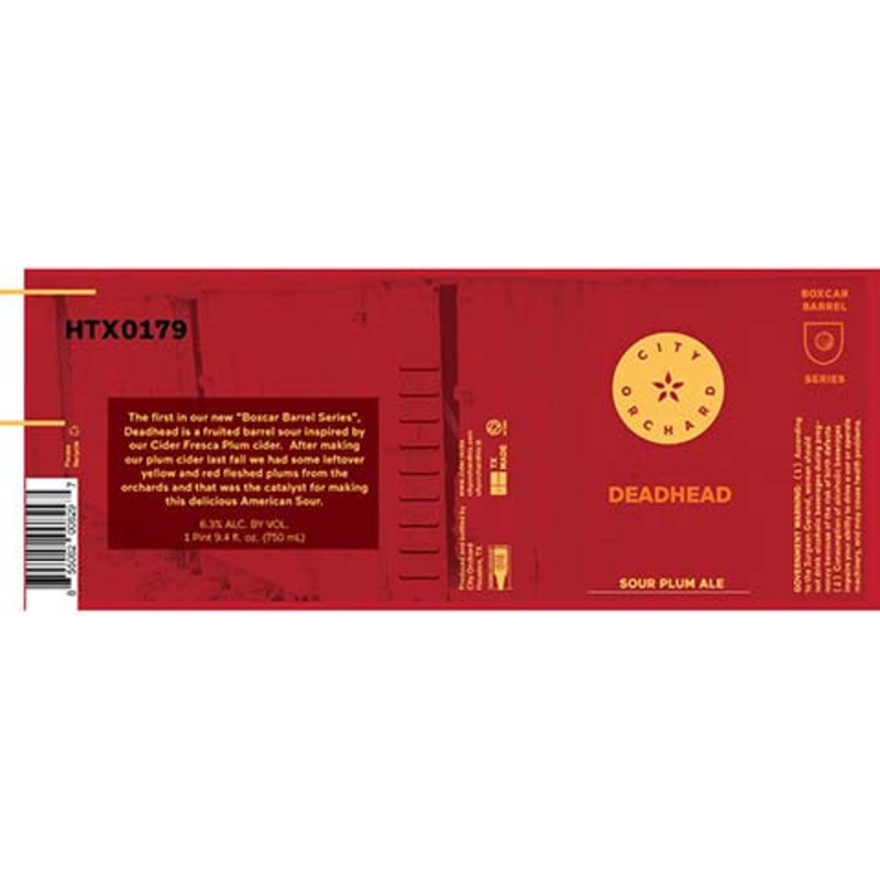 City Orchard Deadhead Sour Plum Ale 750ML BTL