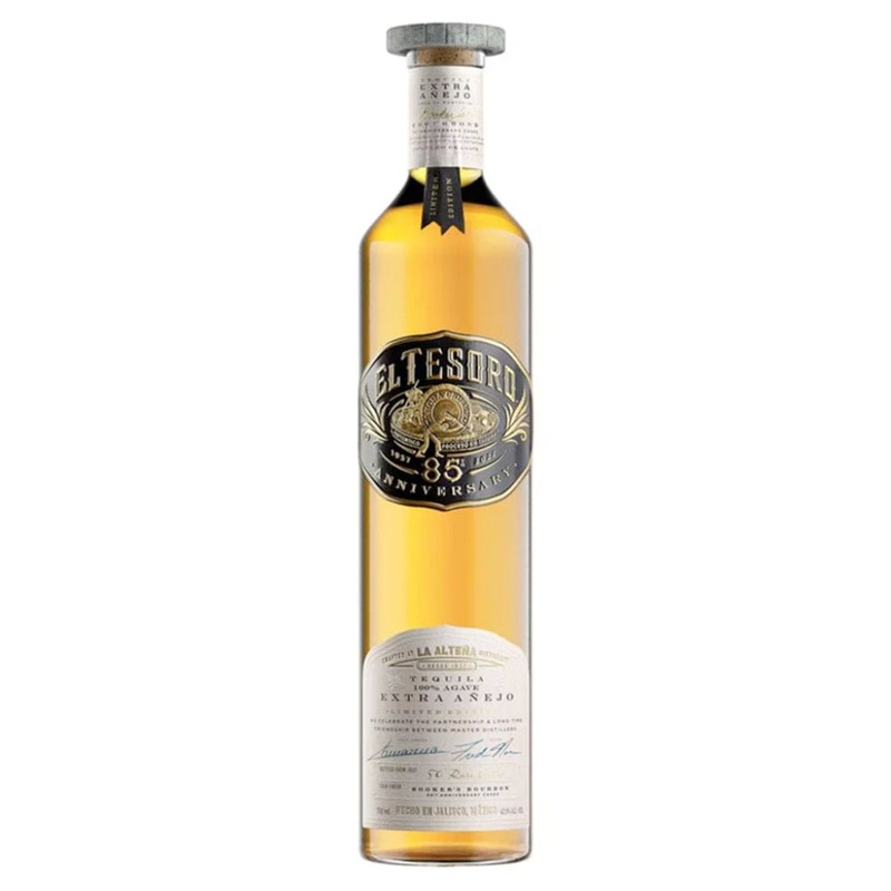 El Tesoro 85th Anniversary Extra Anejo Tequila Booker’s Bourbon Barrel Matured