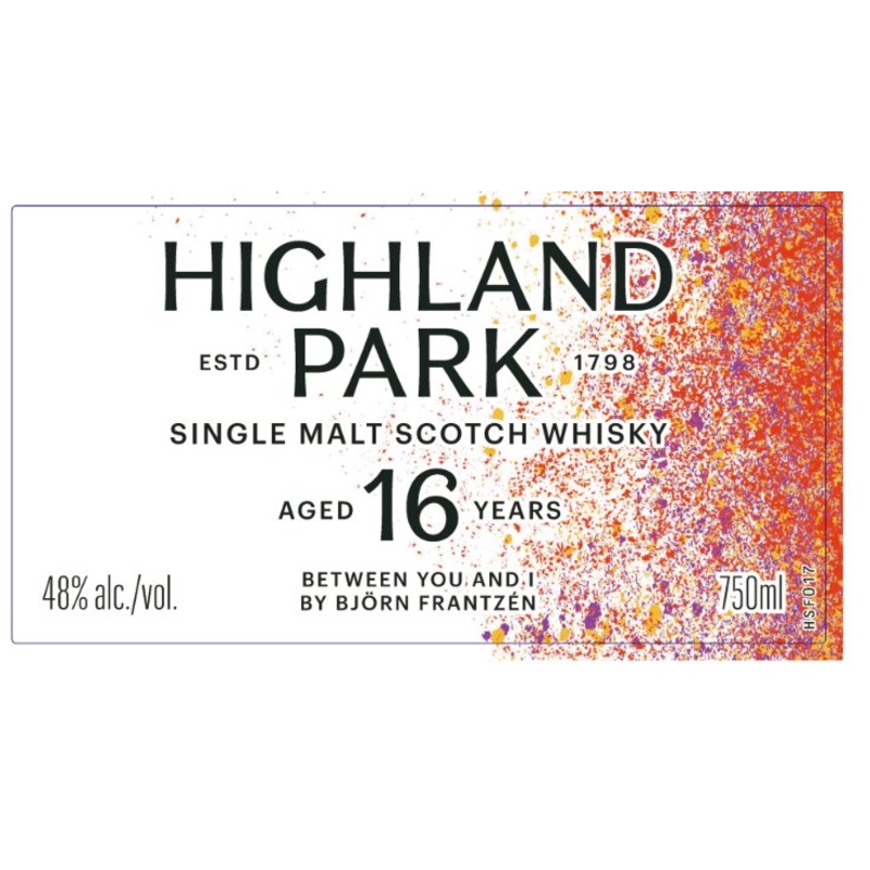 Highland Park 16 Year Old Single Malt Scotch Whisky “Between You and I” by Bjrn Frantzn