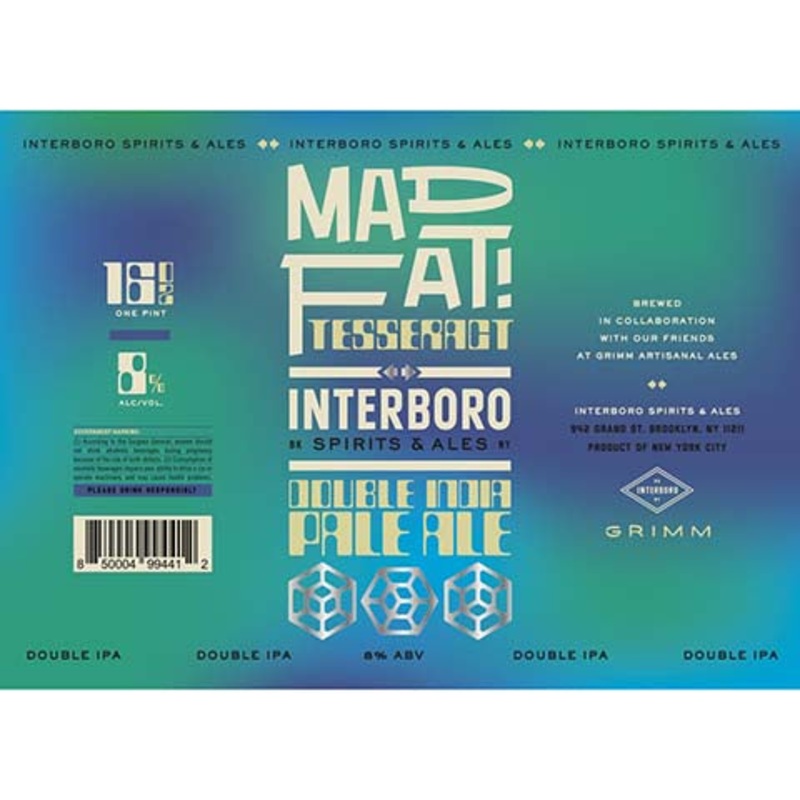 Interboro Mad Fat Tesseract DIPA 16OZ SINGLE CAN