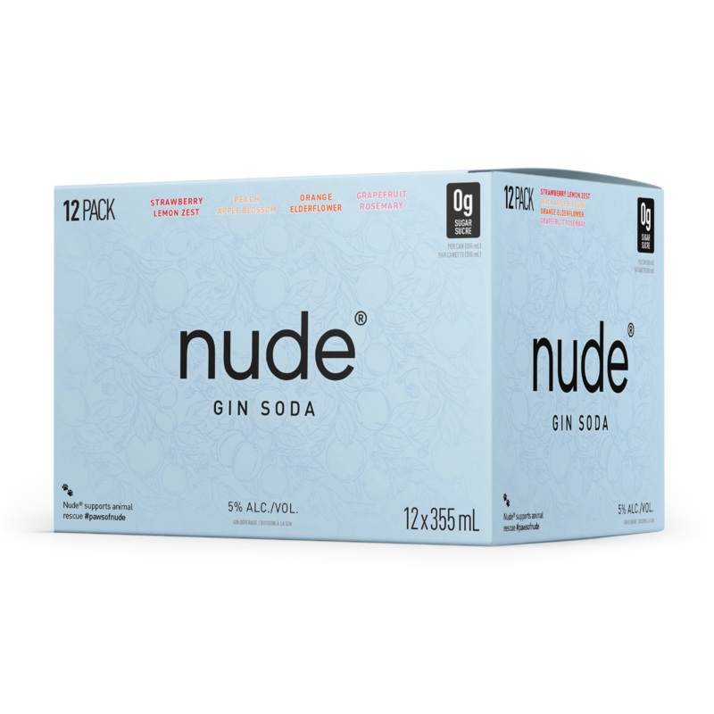 NUDE GIN SODA MIXER 355ML 12PK CAN @ Red Deer [1025330] 4260 ml
