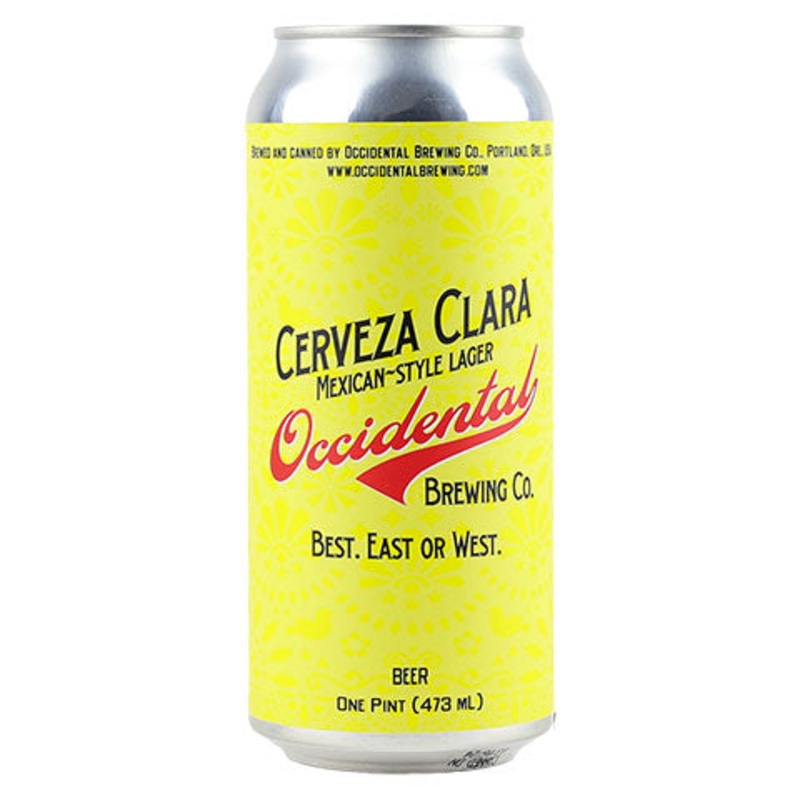 Occidental Cerveza Clara Lager 16OZ SINGLE CAN