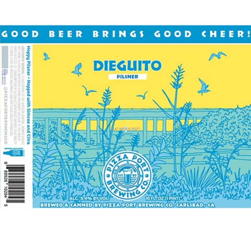 Pizza Port Dieguito Pilsner 16OZ SINGLE CAN