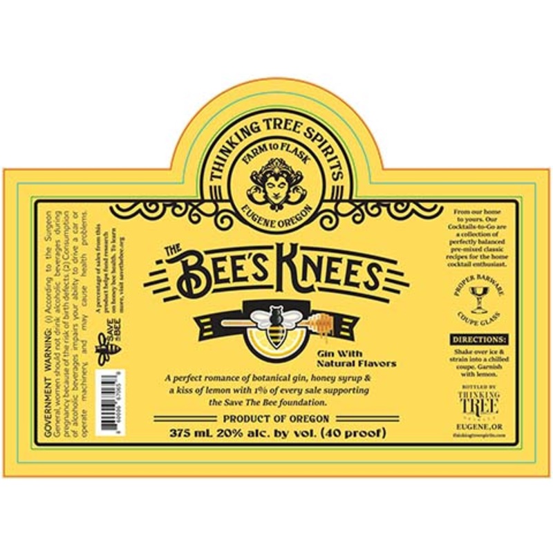Thinking Tree Spirits The Bee’s Knees Gin 375ML BTL