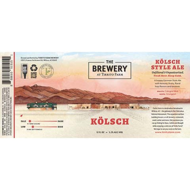 Tirrito Farm Kolsch Ale 12OZ SINGLE BTL
