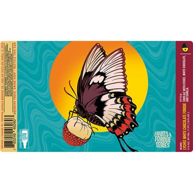 Tripping Animals Lychee White Chocolate Fondue Sour Ale 16OZ SINGLE CAN