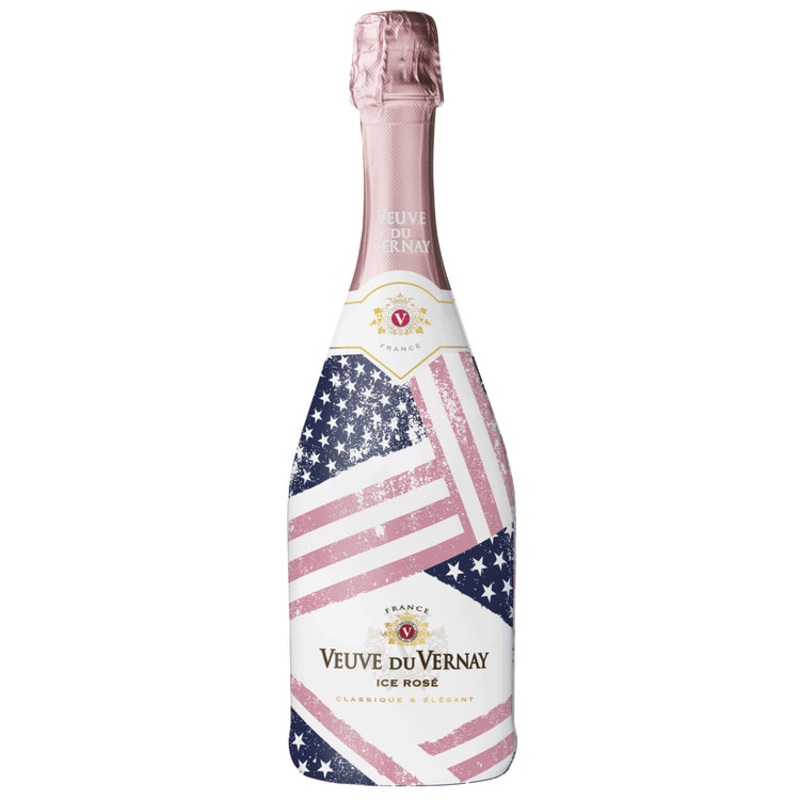 VEUVE DU VERNAY ICE ROSE DEMI SEC STARS & STRIPES FRANCE 750ML 750ML
