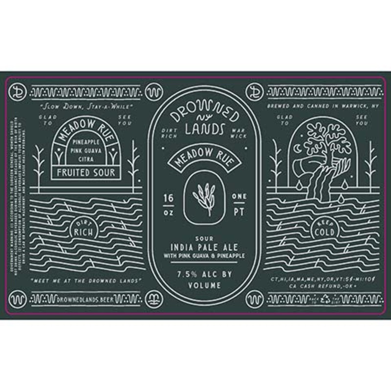 Drowned Lands Meadow Rue Sour IPA 16OZ SINGLE CAN