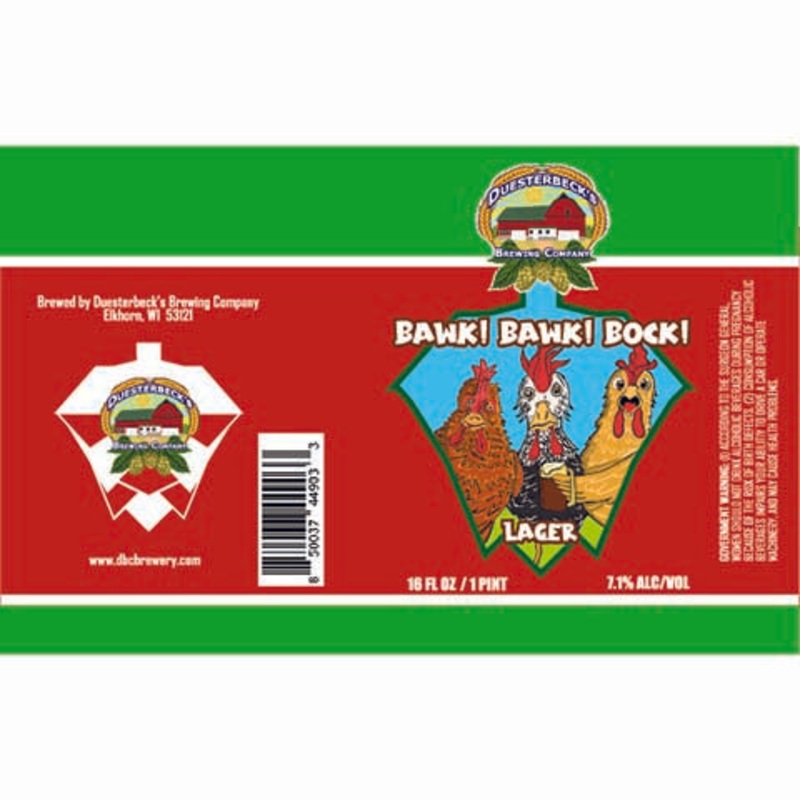 Duesterbeck’s Bawk! Bawk! Bock! Lager 12OZ SINGLE CAN