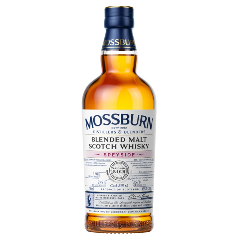 MOSSBURN BLENDED MALT SCOTCH SPEYSIDE 92 750ML 750ML