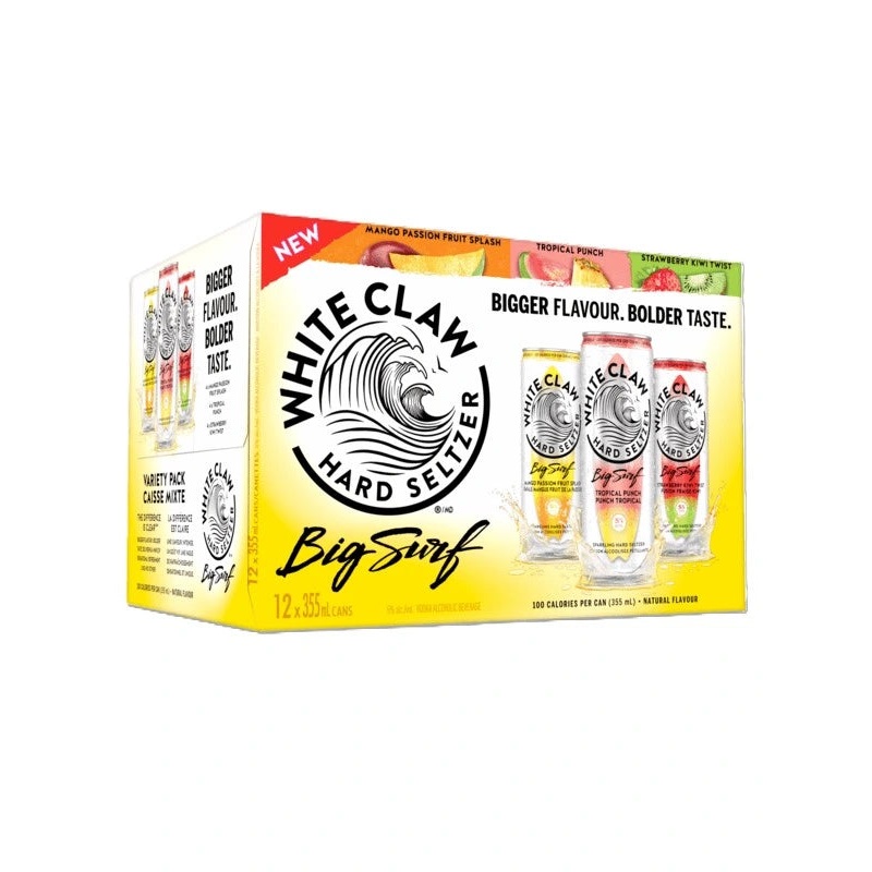 WHITE CLAW HARD SELTZER BIG SURF MIXER 355ML 12PK CAN @ Kelowna [1056917] 4260 ml