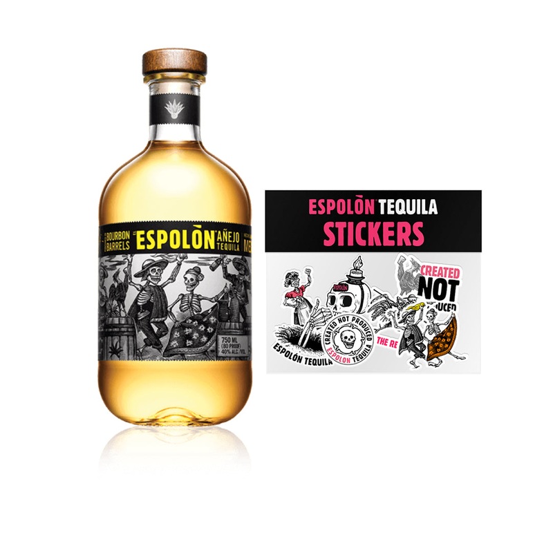 Espolon Aejo Tequila 750ml with Jose Posada Stickers