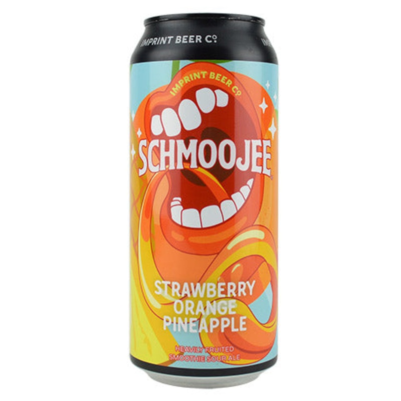 Imprint Schmoojee Strawberry Orange Pineapple Smoothie Sour 16OZ SINGLE CAN