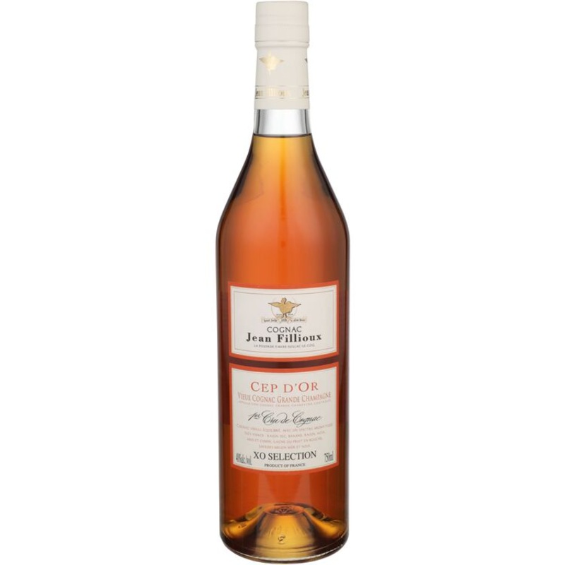 JEAN FILLIOUX GRANDE CHAMPAGNE COGNAC TRES VIEILLES CEP D’OR 80 W/ GIFT BOX 750ML 750ML