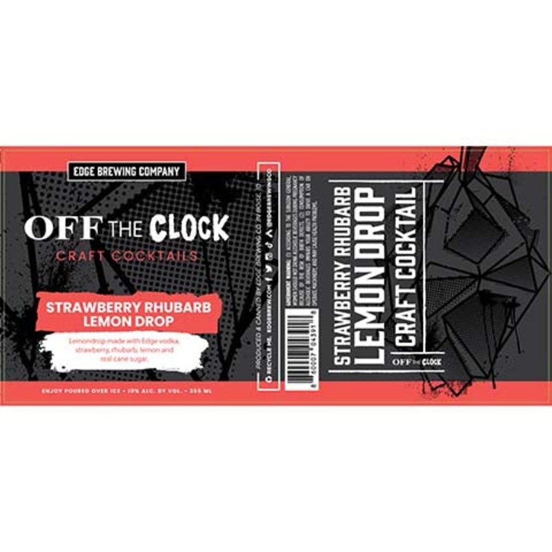 Off the Clock Strawberry Rhubarb Lemondrop 355ML CAN