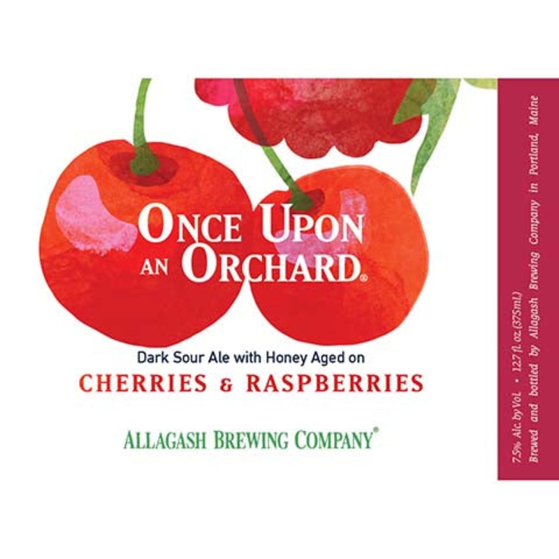 Allagash Once Upon An Orchard Dark Sour Ale (Cherries, Raspberries) 375ML BTL