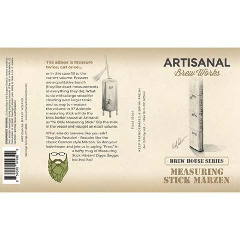 Artisanal Brew Works Measuring Stick Marzen 16OZ SINGLE CAN