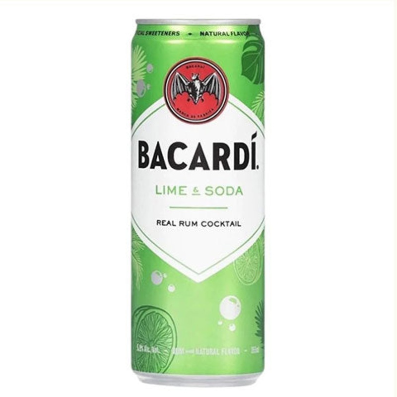 Bacardi Lime & Soda Rum Cocktail 4-Pack 355ML 4PK CAN