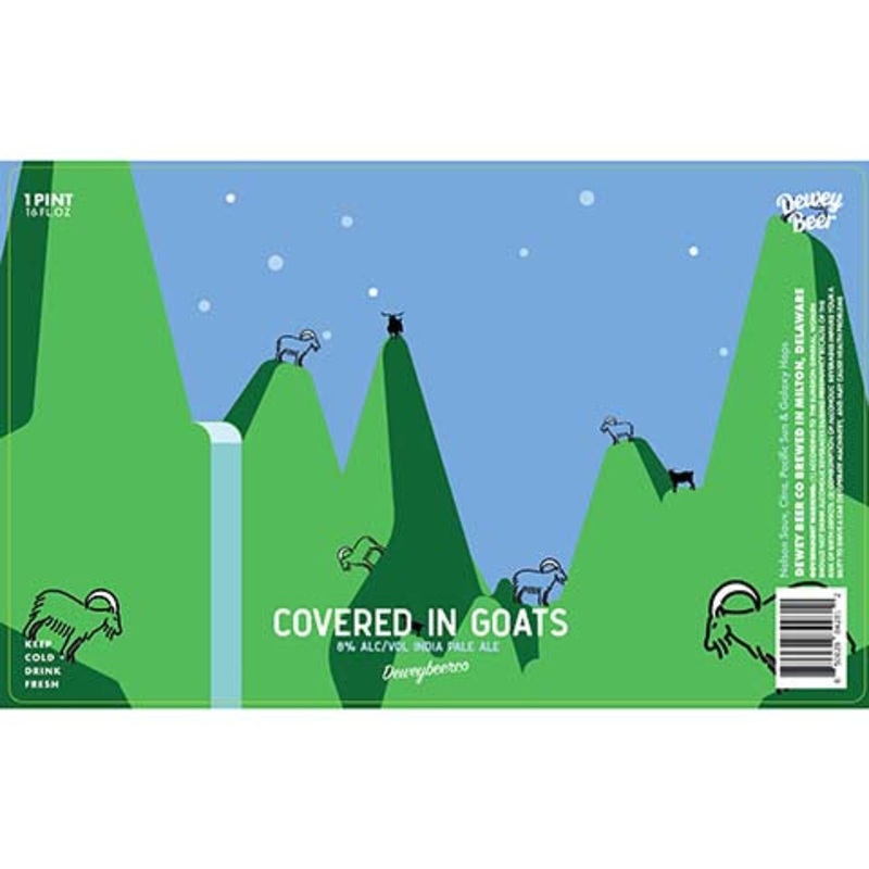 Dewey Beer Covered In Goats IPA 16OZ SINGLE CAN