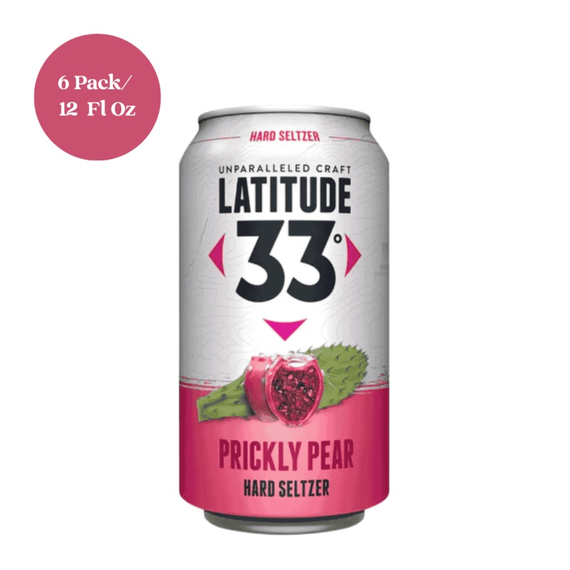Latitude 33 Prickly Pear Hard Seltzer 6pk 12 fl oz Cans