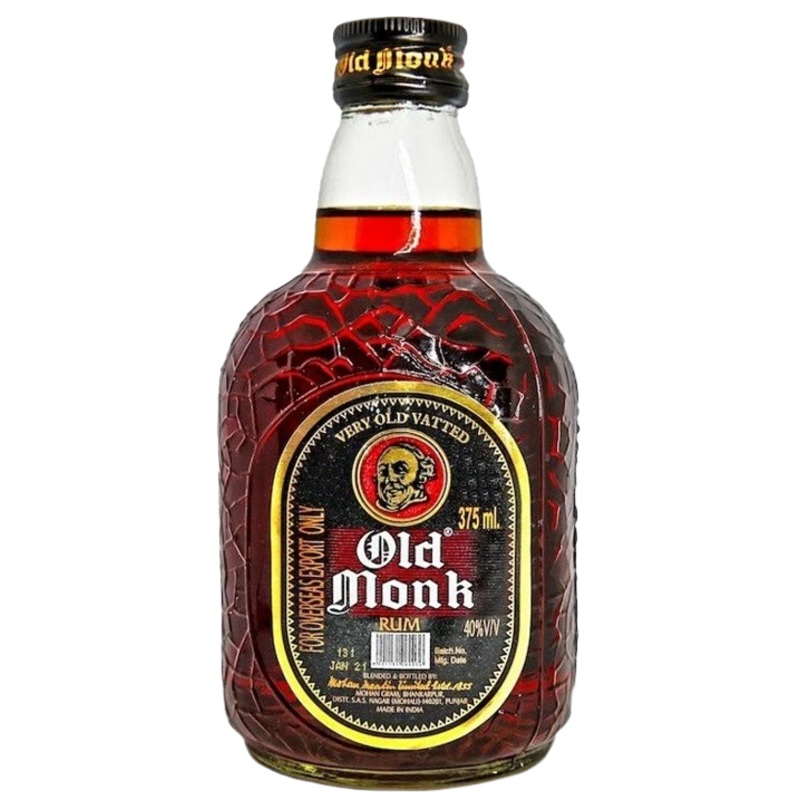 OLD MONK RUM 7YR BLENDED RUM 375ML @ Kelowna [1055524] 375 ml