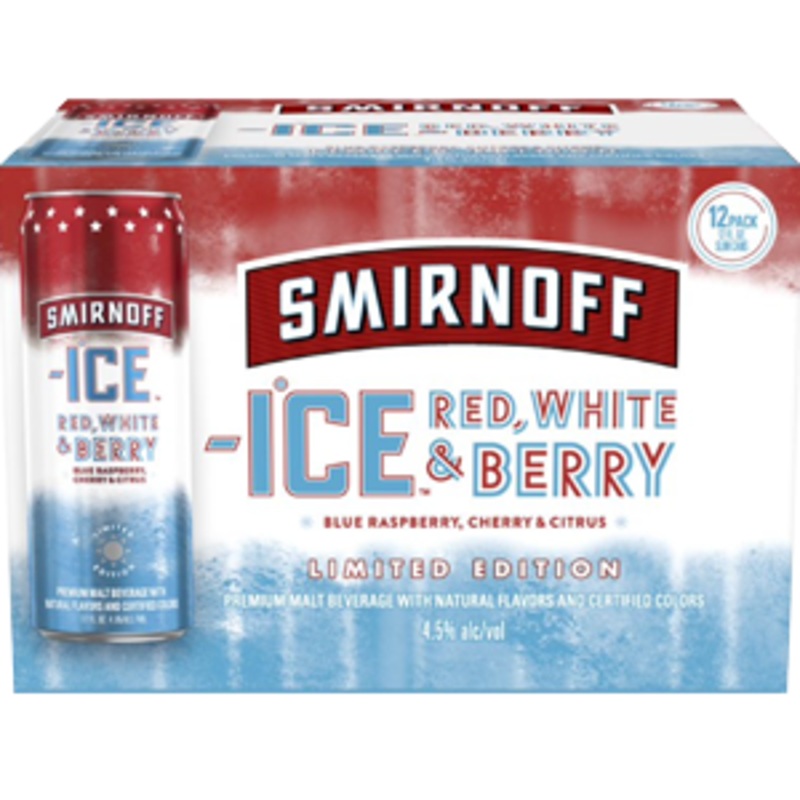 Smirnoff Ice Red, White and Berry 24 – 12oz Cans, 12 Pack