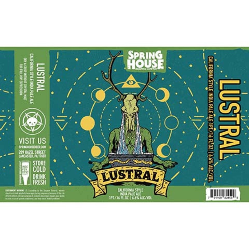 Spring House Lustral IPA 16OZ SINGLE CAN