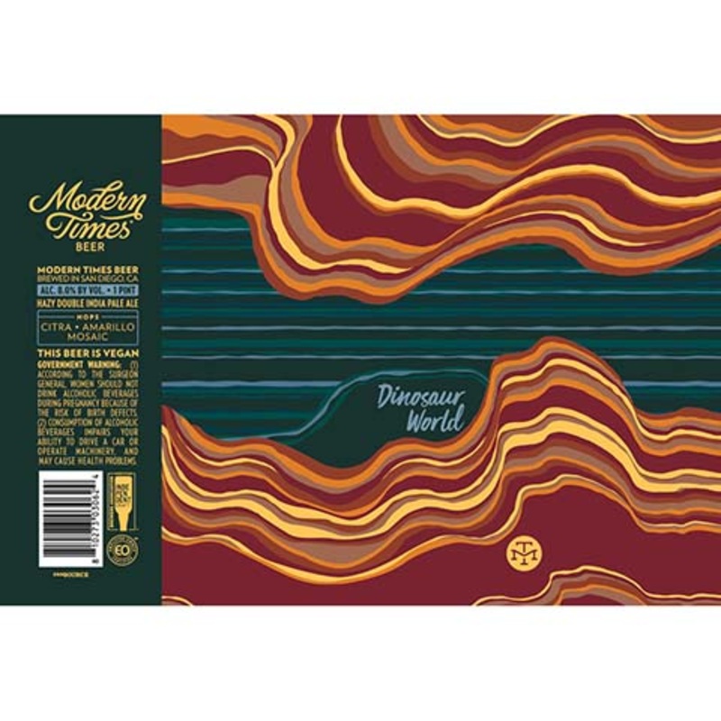 Modern Times Dinosaur World Hazy DIPA 16OZ SINGLE CAN
