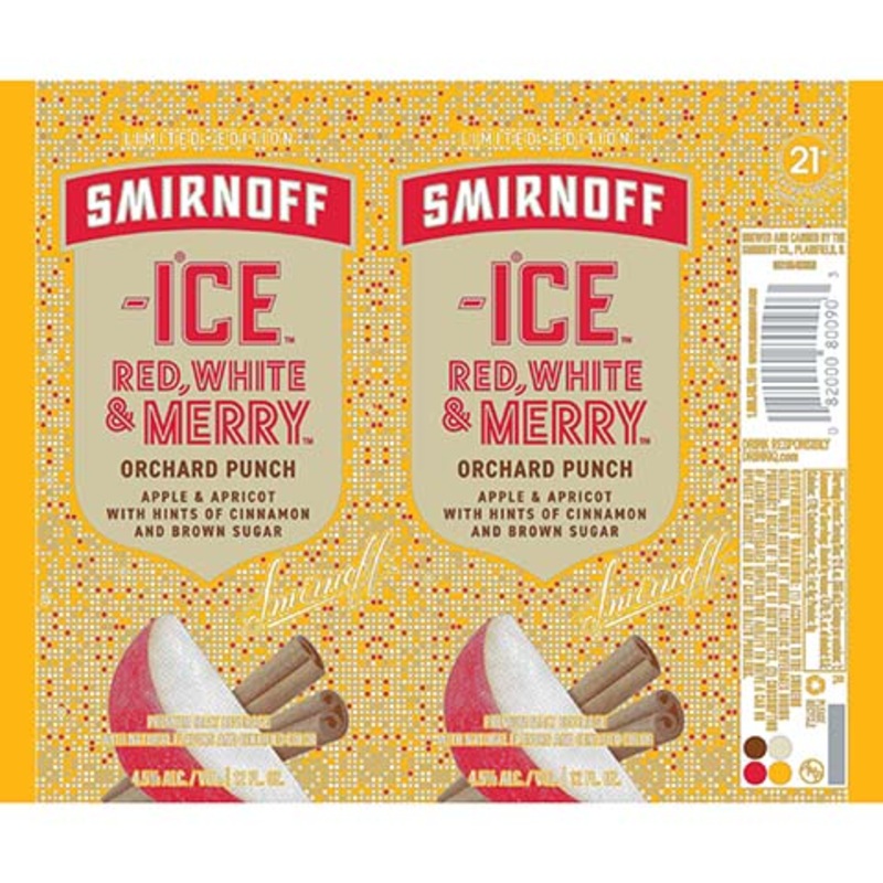 Smirnoff Ice Red, White & Merry Orchard Punch 12OZ SINGLE CAN