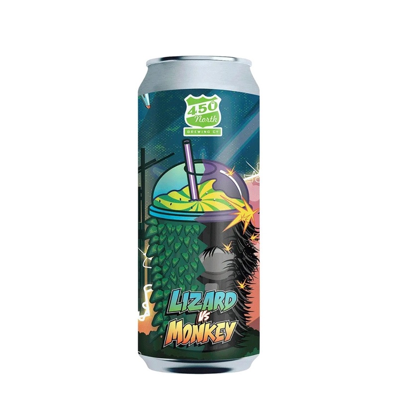 450 North Lizard vs Monkey IPA 16 fl oz can