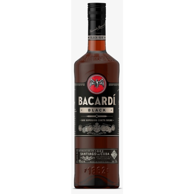 BACARDI BLACK RUM 80 750ML 750ML