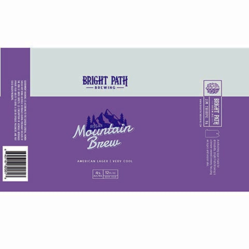 Bright Path Pisgah Mountain Brew American Lager 12OZ SINGLE CAN
