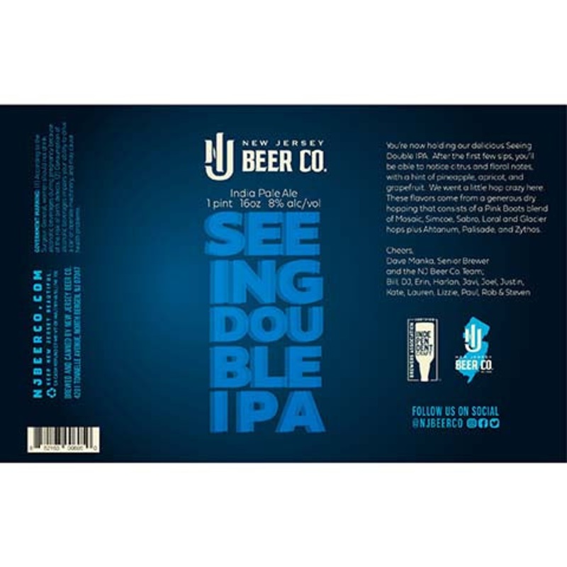 New Jersey Seeing Double IPA 16OZ SINGLE CAN