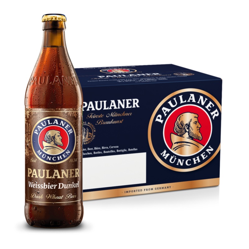 Paulaner Hefe Weissbier Dunkel 500ml Bottle X20 (Case)