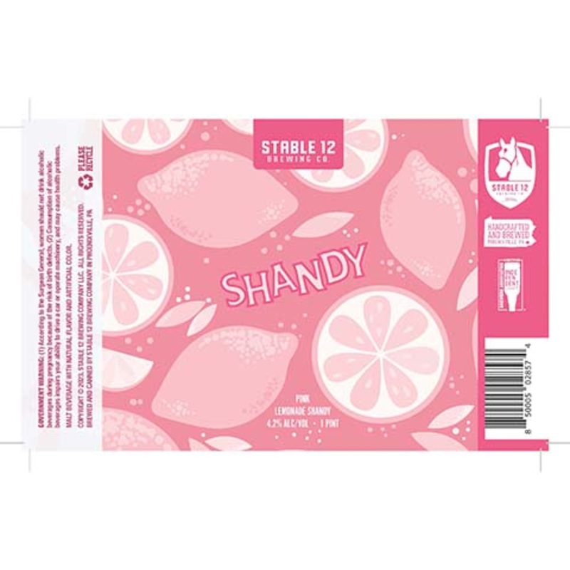 Stable 12 Shandy Pink Lemonade 16OZ SINGLE CAN