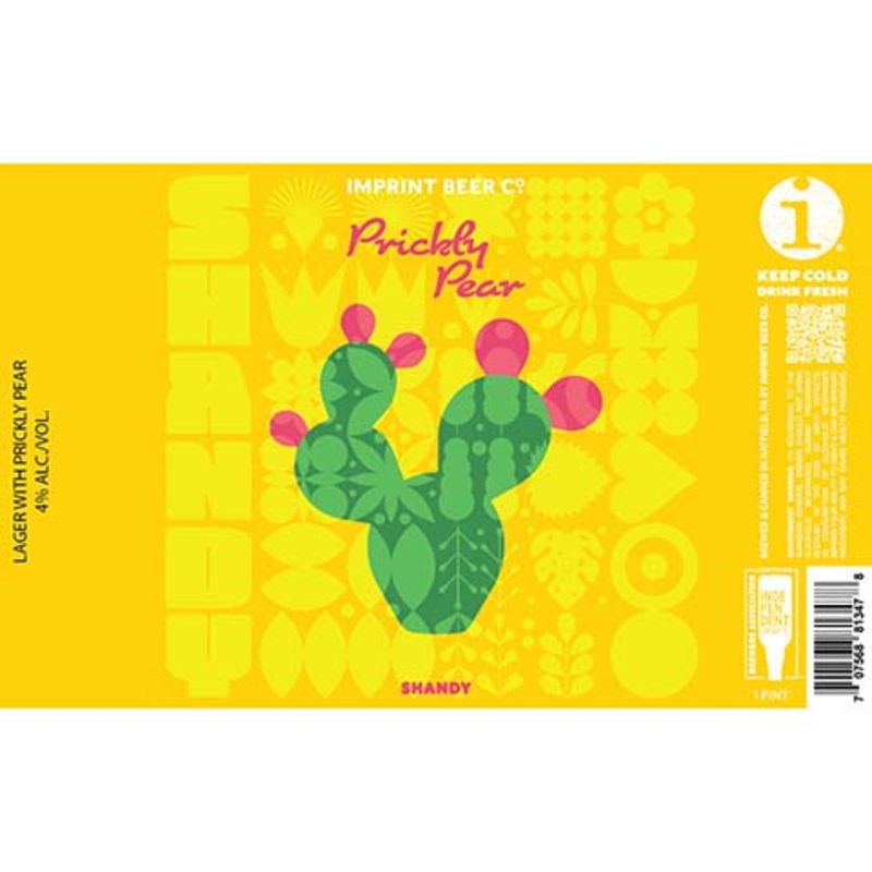 Imprint Prickly Pear Shandy 16OZ SINGLE CAN
