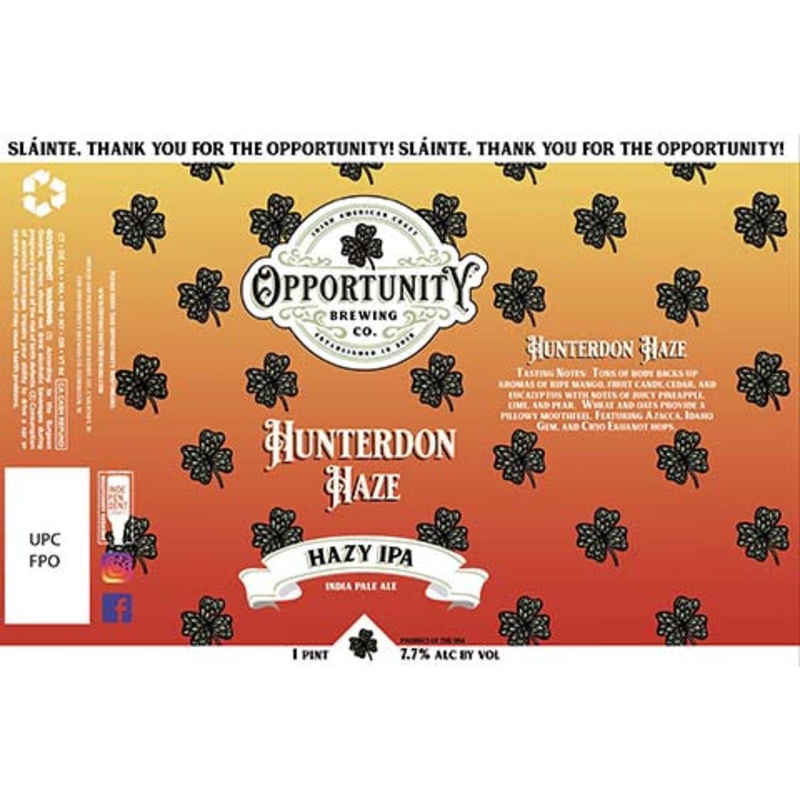 Opportunity Hunterdon Haze Hazy IPA 16OZ SINGLE CAN