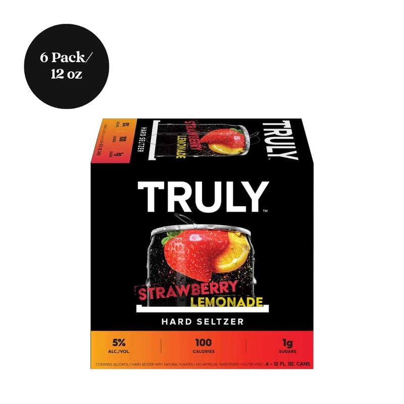 Truly Hard Seltzer Strawberry Lemonade 12 fl oz 6pk cans