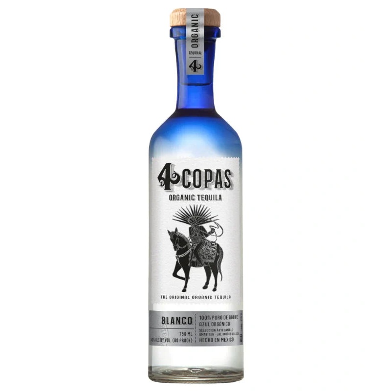 4 Copas Organic Tequila Blanco 750mL